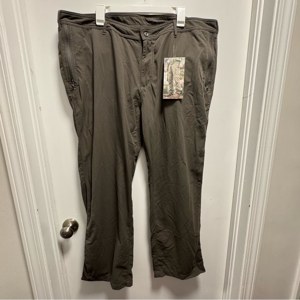 NWT Mens Clothing Arts Business Traveler Pick Pocket Proof Grey Pants Size 42X30